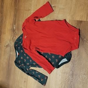 9 month Carter's long sleeved onesie bundle